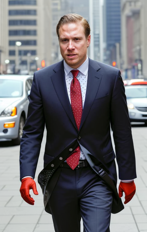 I always say, 'Match your gloves to your tie.'
